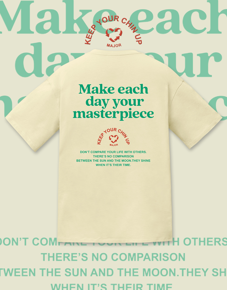 回收愛心厚版刺繡短TEE