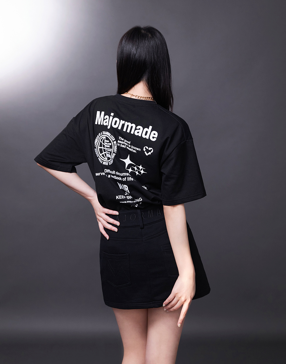 回收愛心厚版膠短TEE