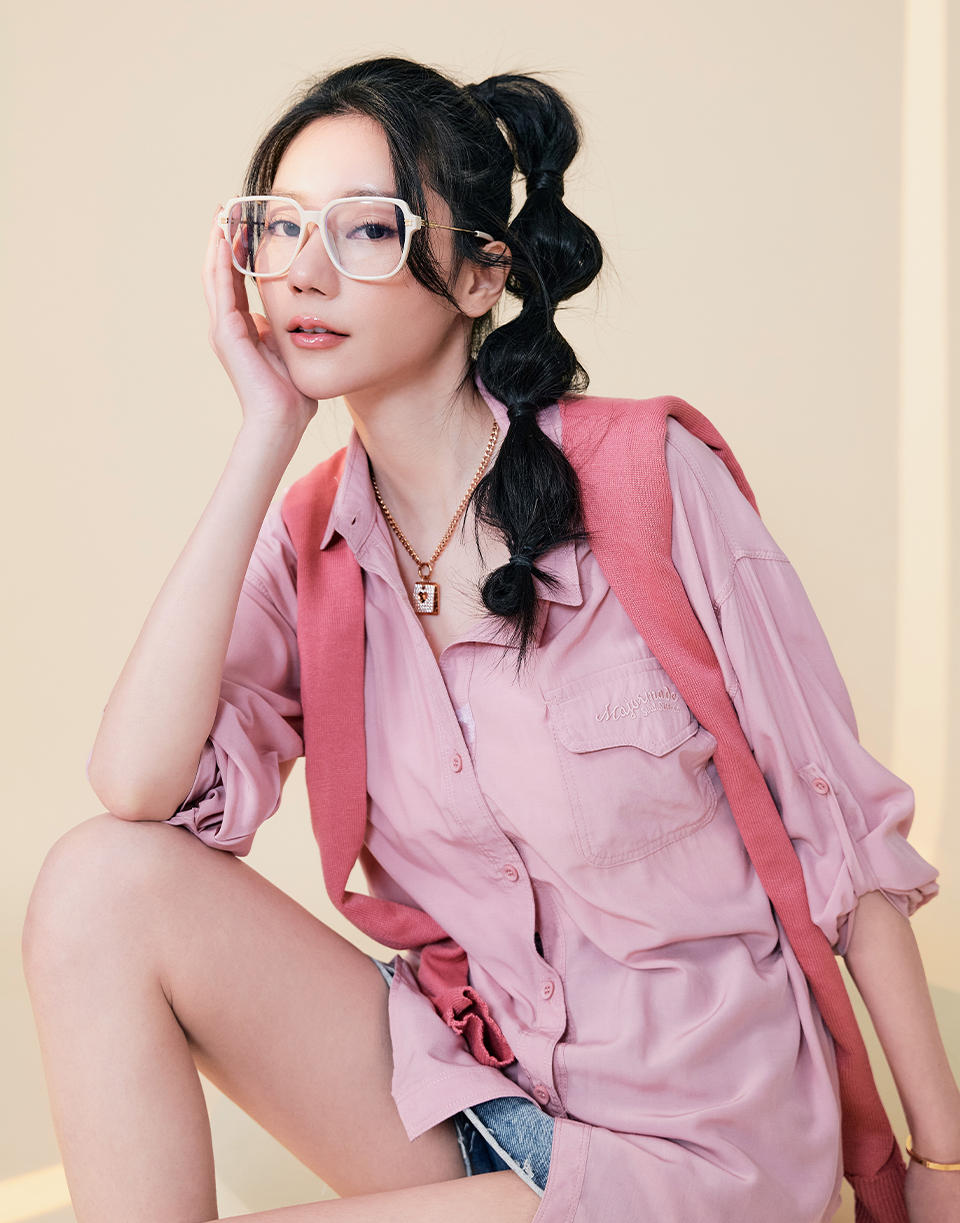 兩件式親膚刺繡披肩襯衫