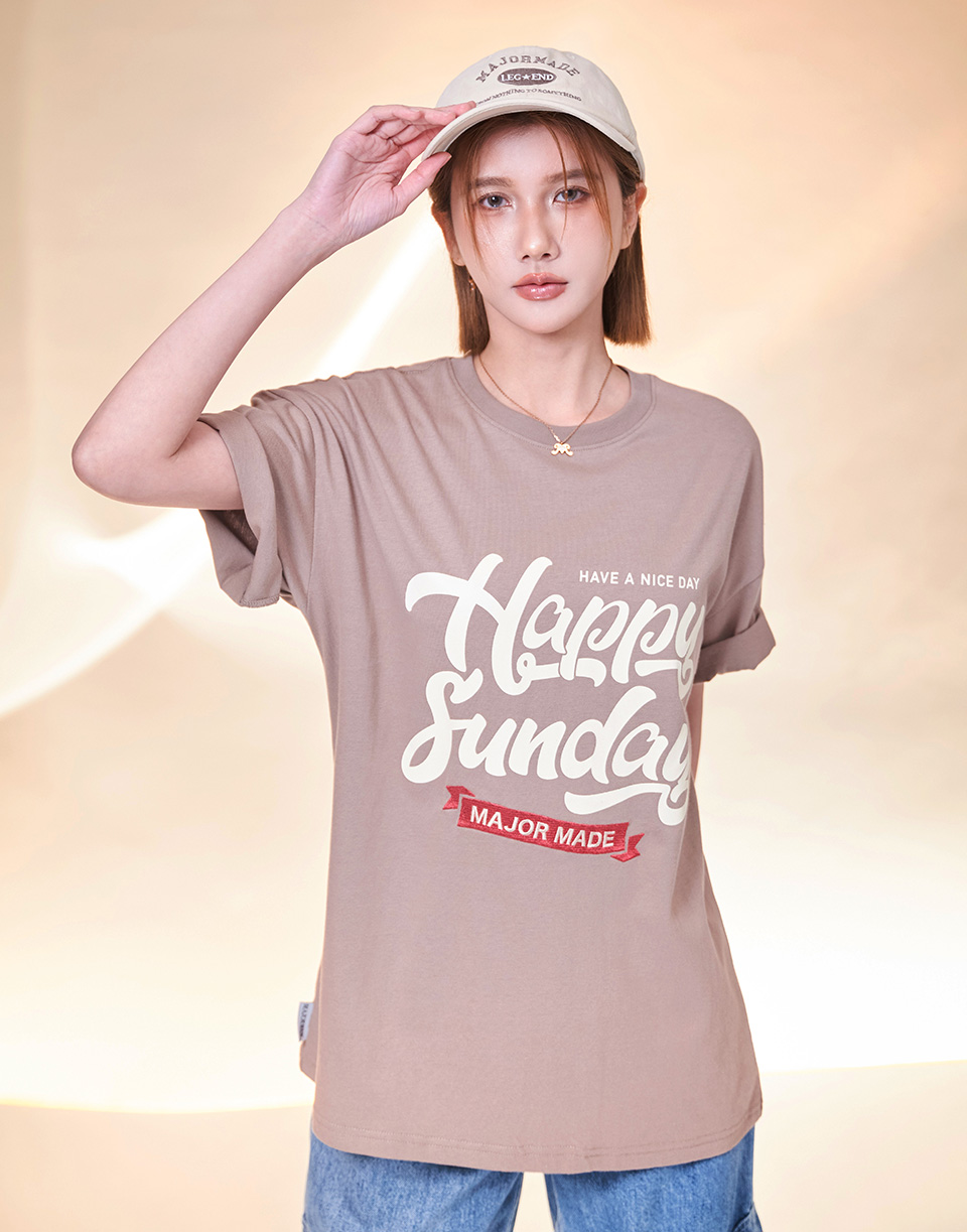 快樂假日印刷短T