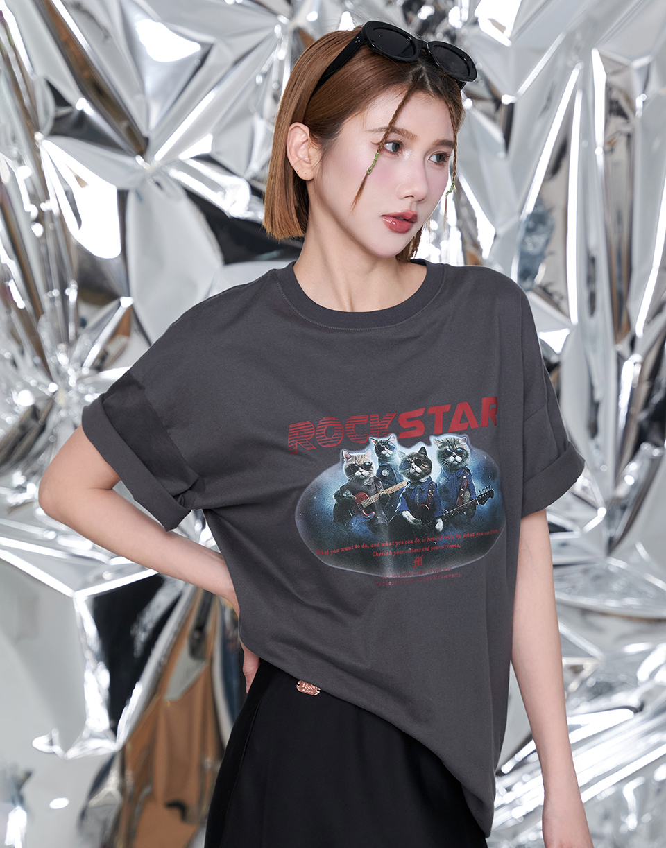 Cat Rocker 率性短T