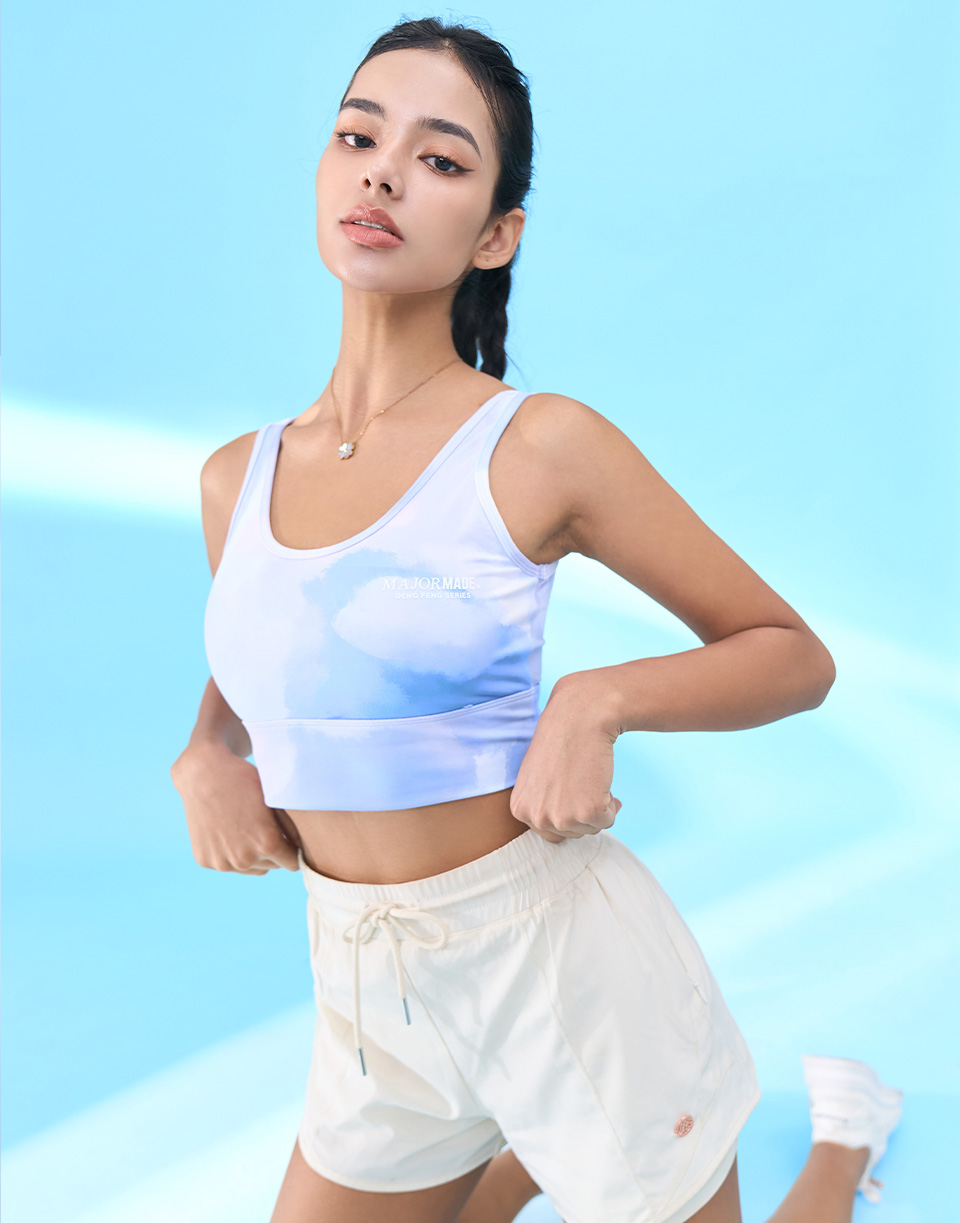 品牌塗鴉時髦雙U背心