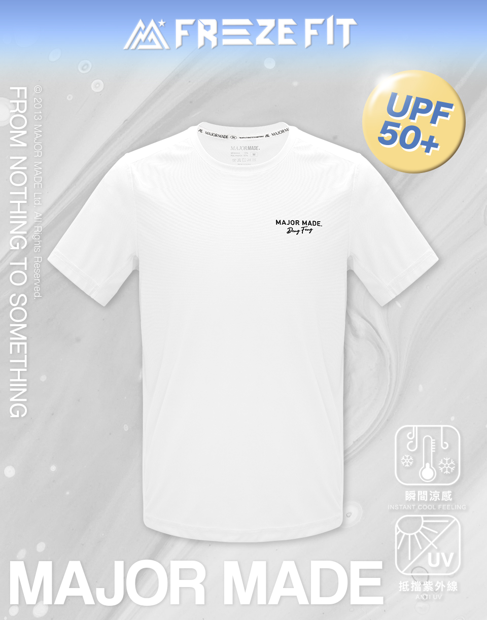 立體字母格狀透氣涼感T