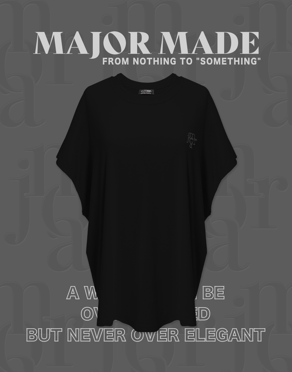 後開衩飛鼠袖短T