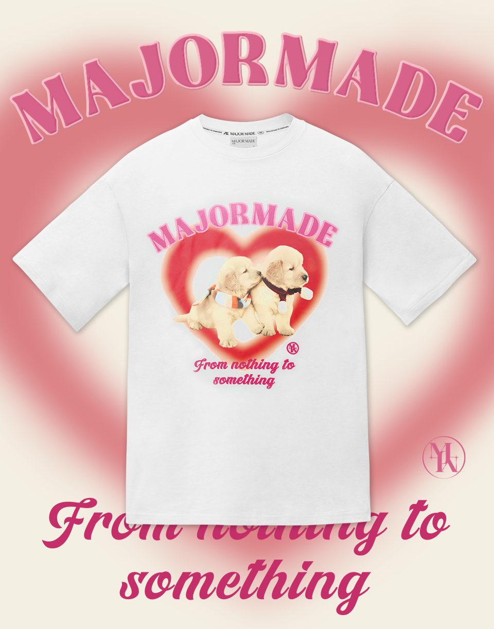 雙胞胎狗狗刺繡燙化短T