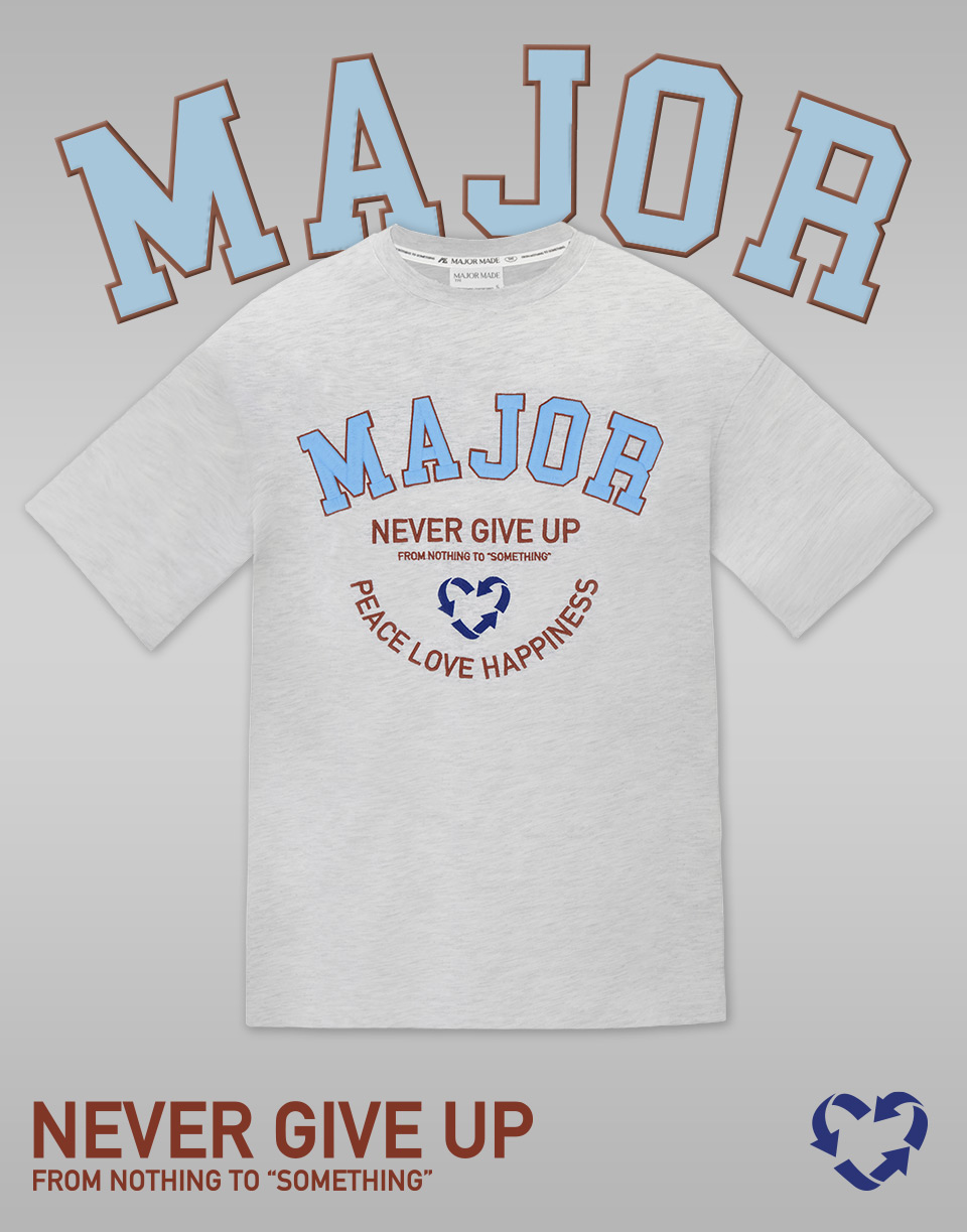 回收小愛心文字刺繡基本款T