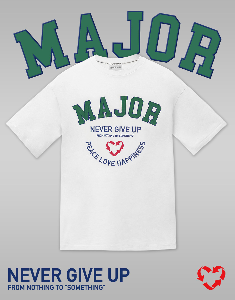 回收小愛心文字刺繡基本款T