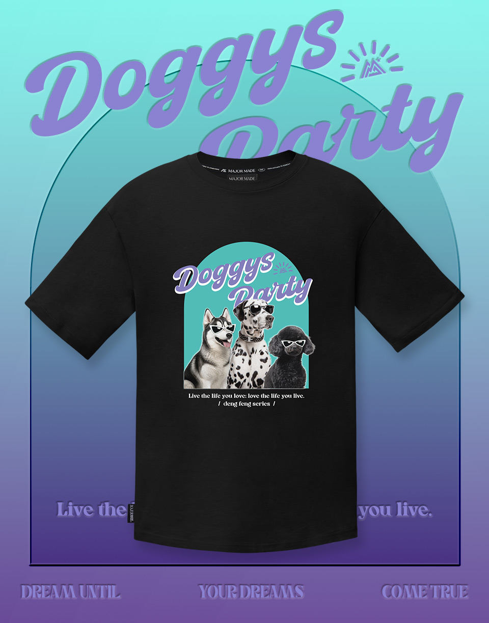 墨鏡酷炫狗狗短T