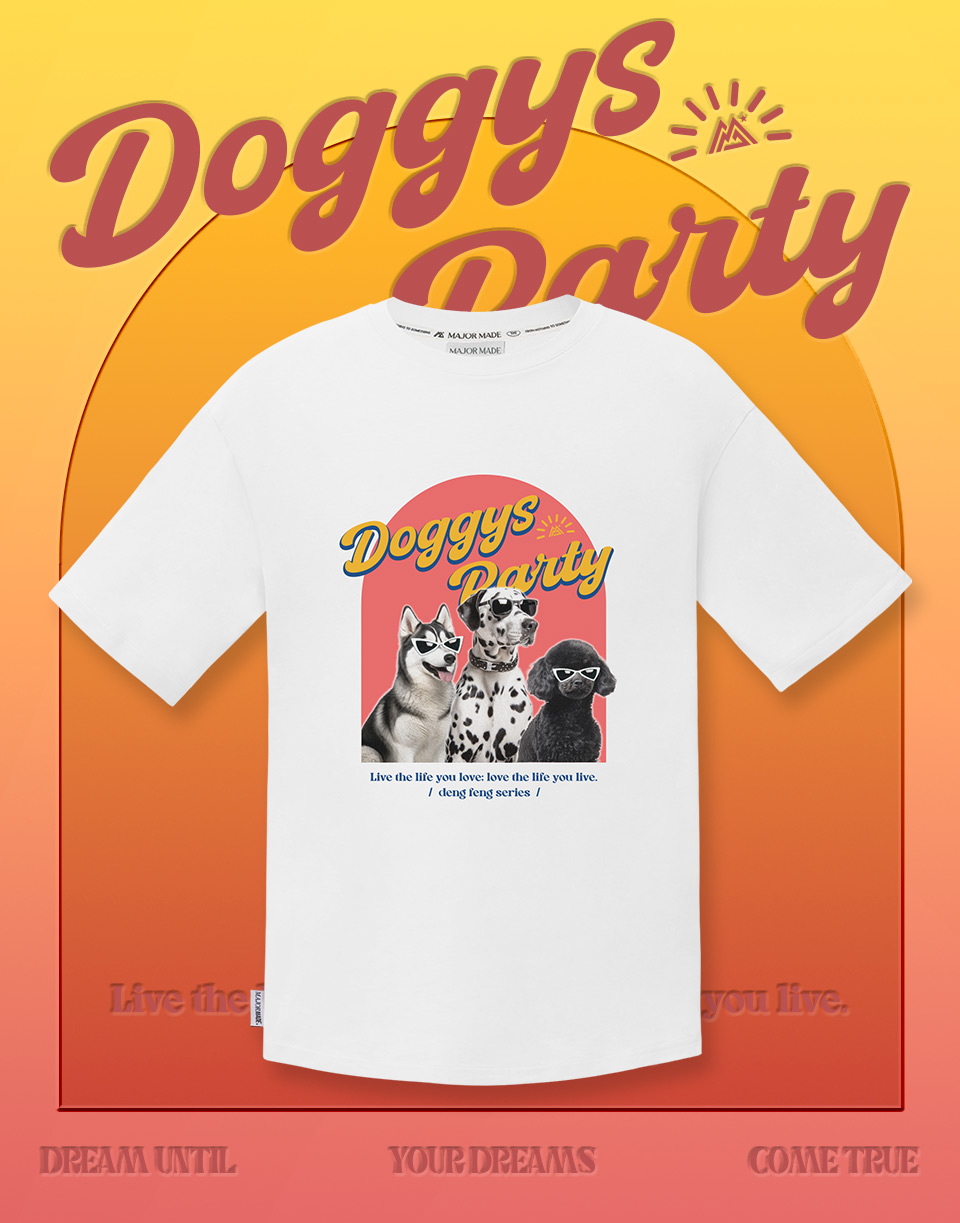 墨鏡酷炫狗狗短T