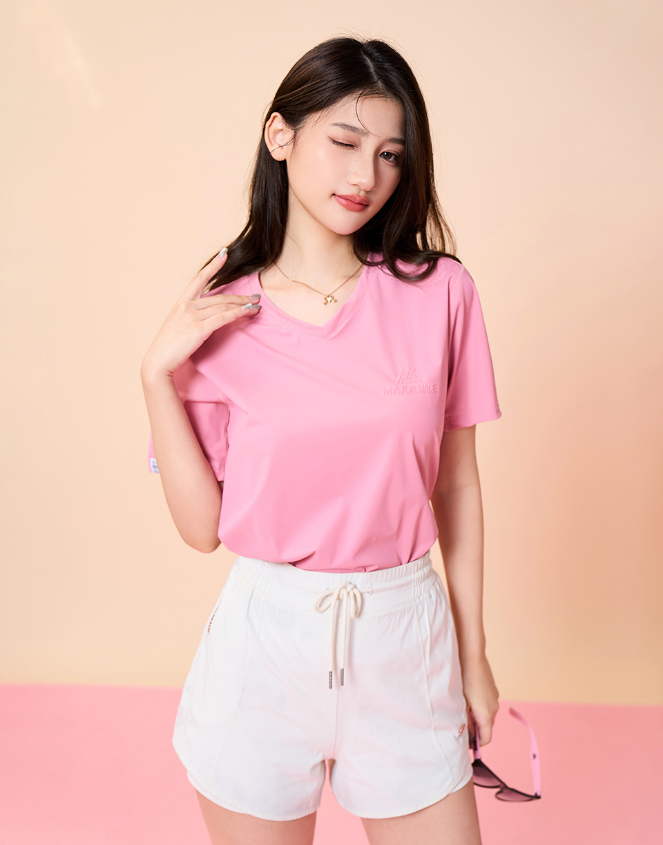 登峰透氣涼感V領T