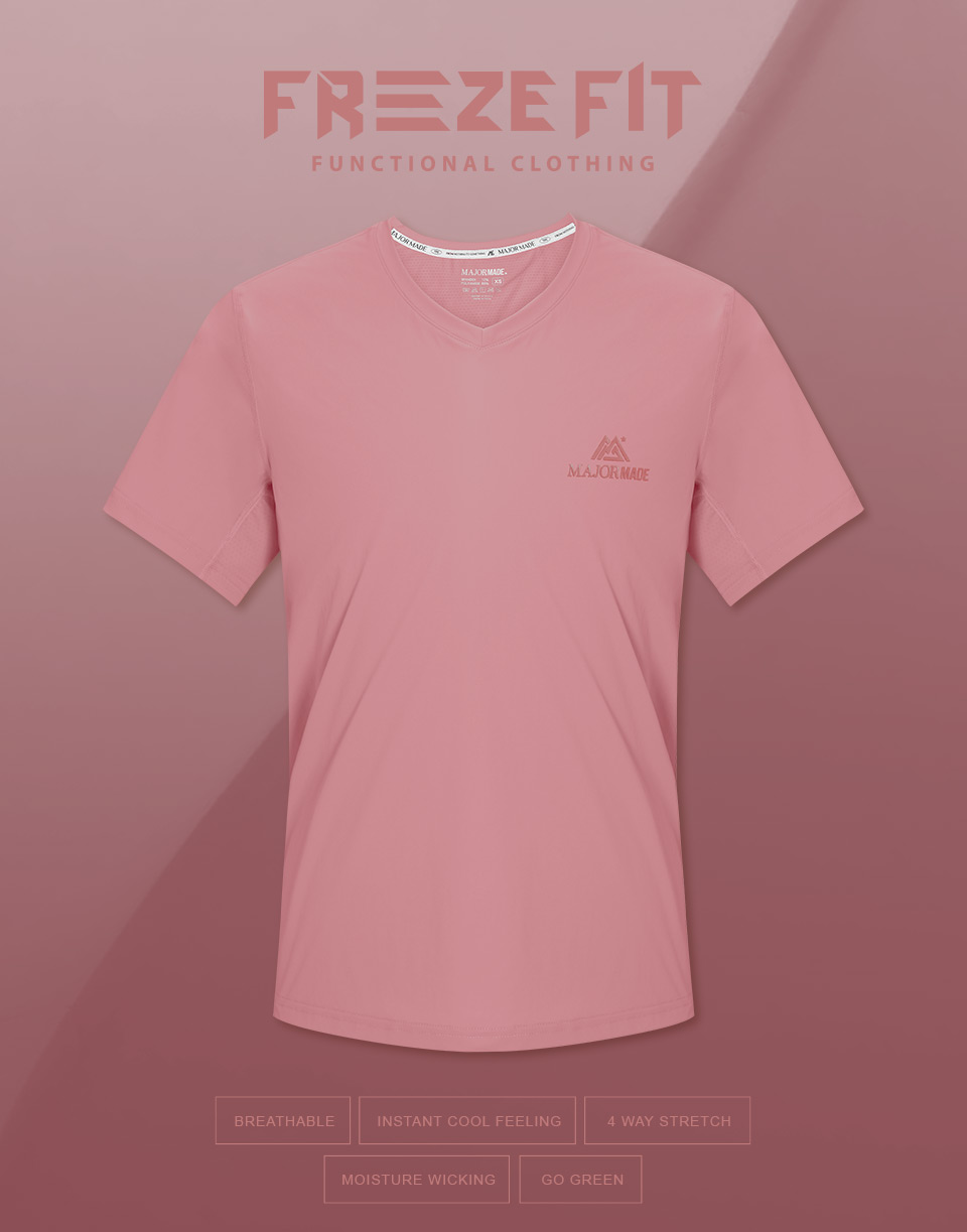 登峰透氣涼感V領T