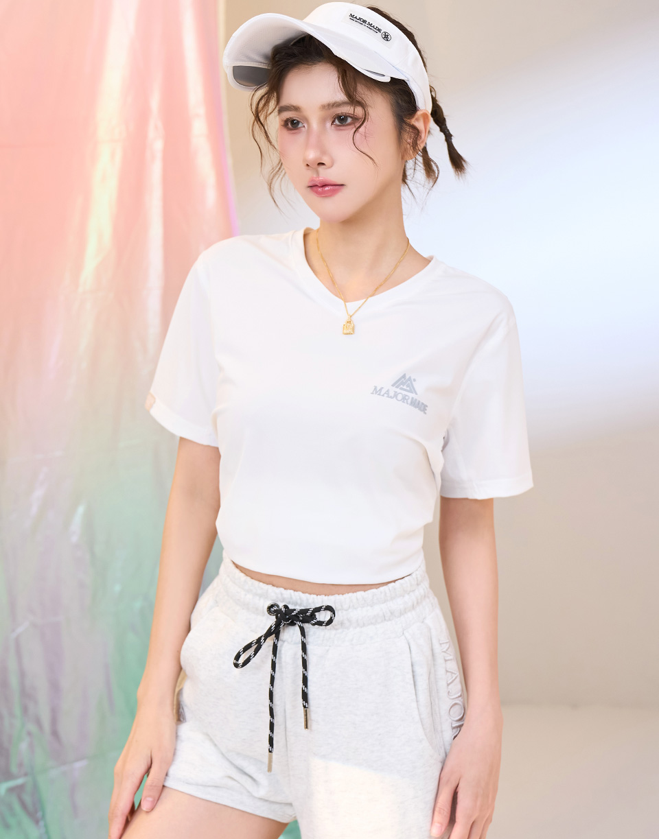 登峰透氣涼感V領T'