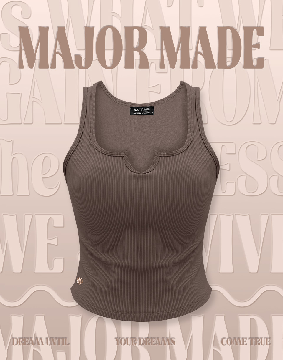 雙材質棉柔時髦彈力背心