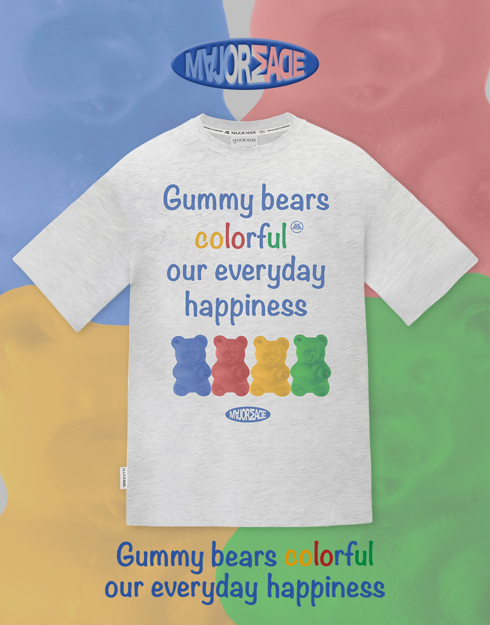 四隻小熊軟糖棉短T