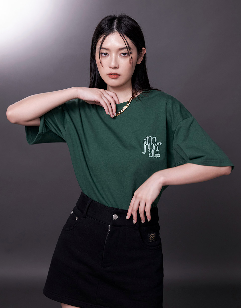 疊字法式感短TEE