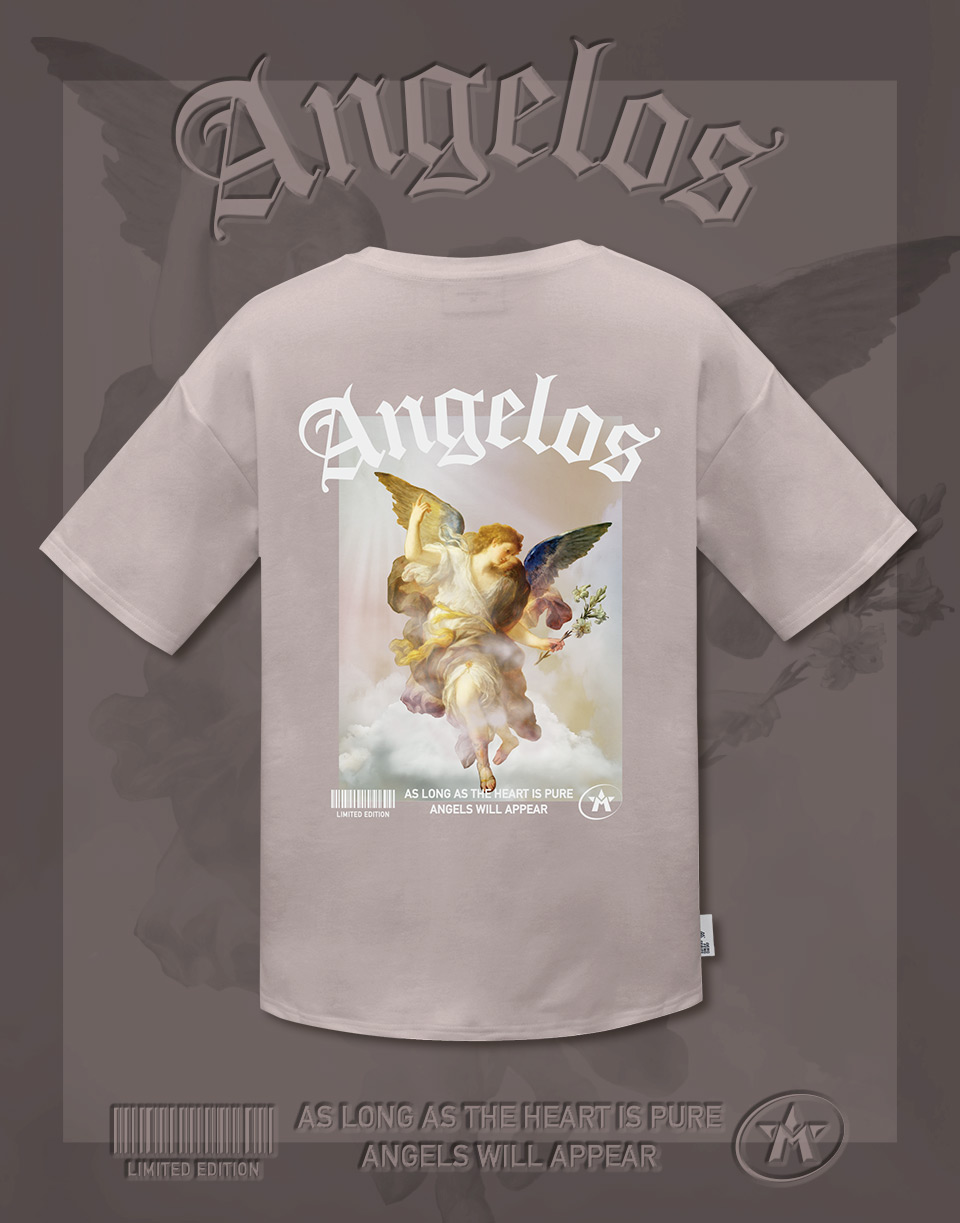 哥德字天使短TEE