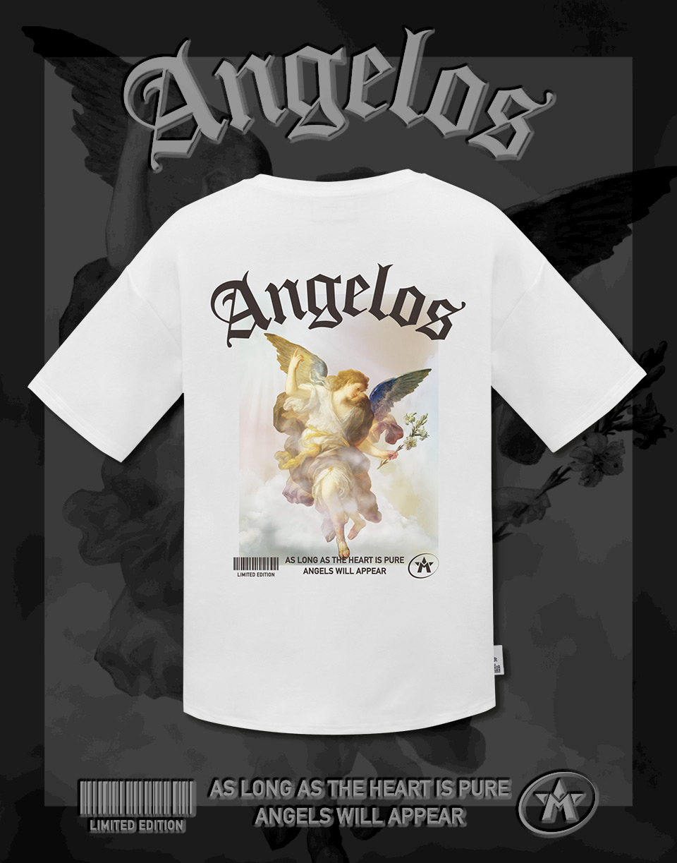 哥德字天使短TEE