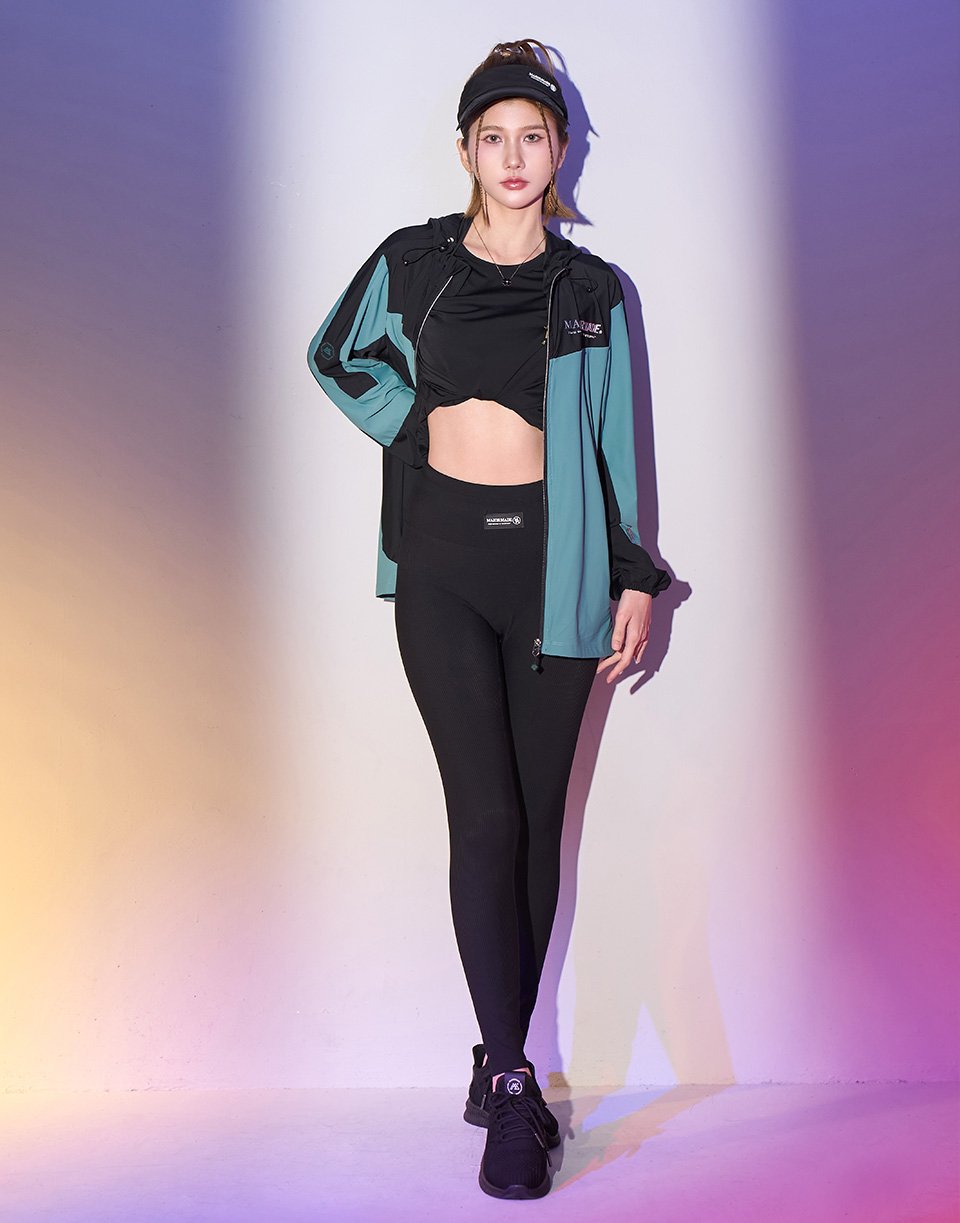 小標修身線條瑜珈褲