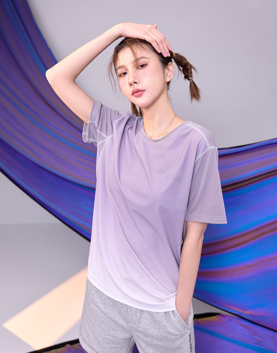 漸層透氣潮流涼感短T