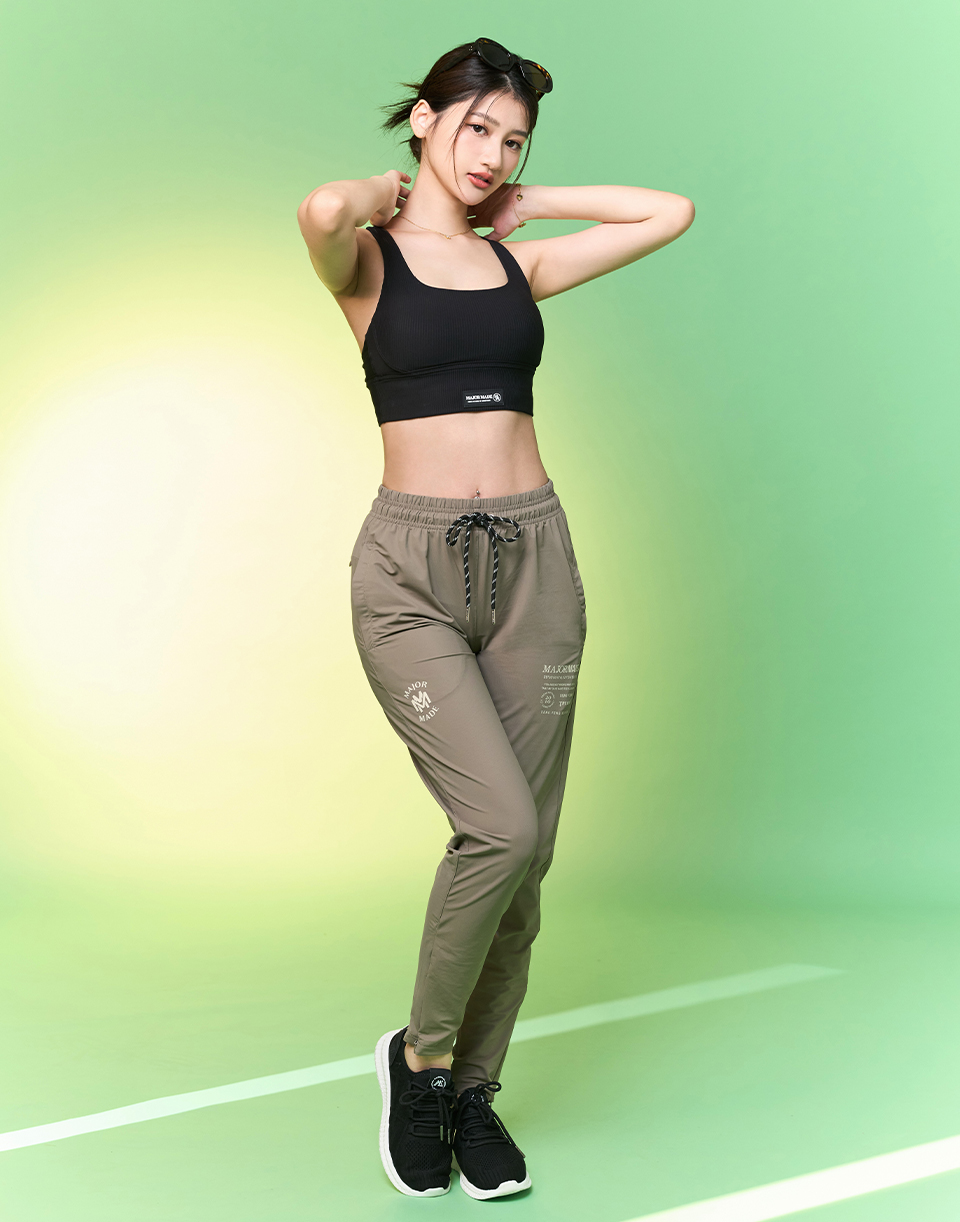 褲腳雙拉鍊登峰面膜褲