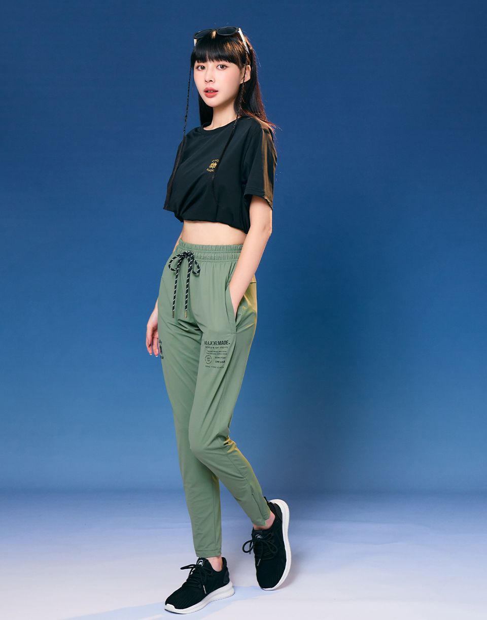 褲腳雙拉鍊登峰面膜褲