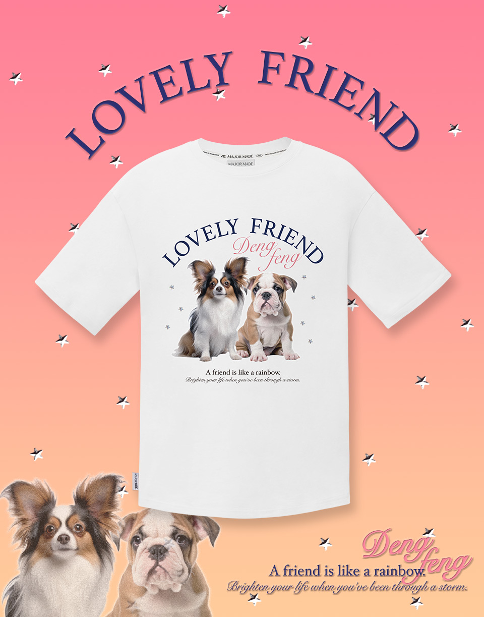 潮流狗狗鑲鑽短T