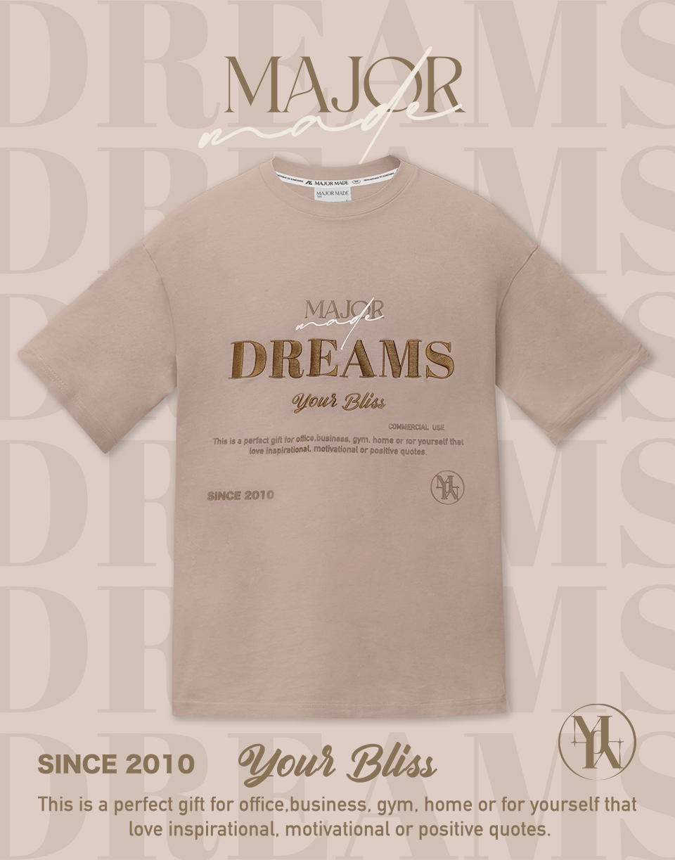 夢想DREAM刺繡短TEE