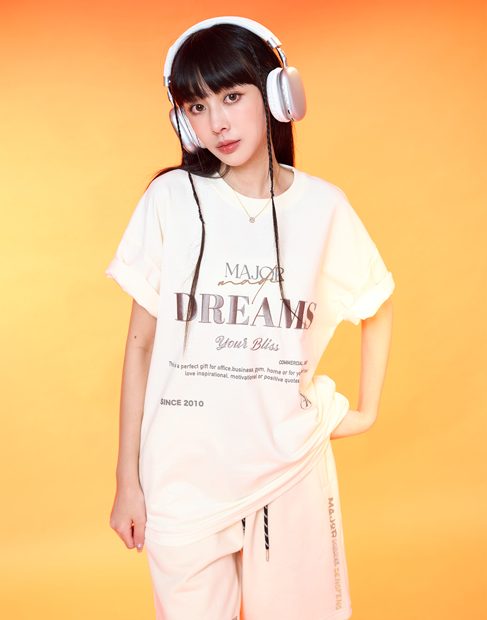 夢想DREAM刺繡短TEE'