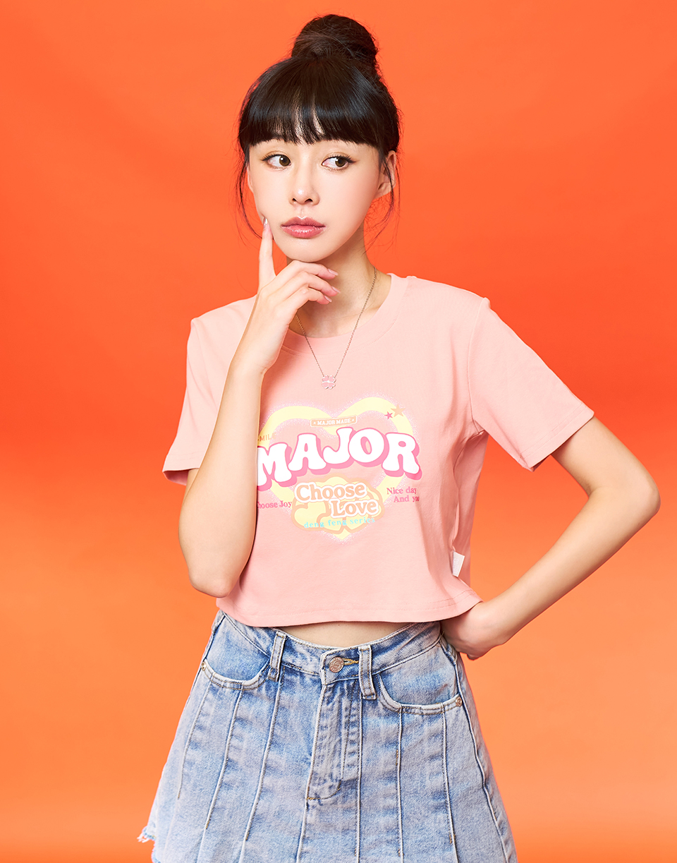 MAJOR愛心短版T