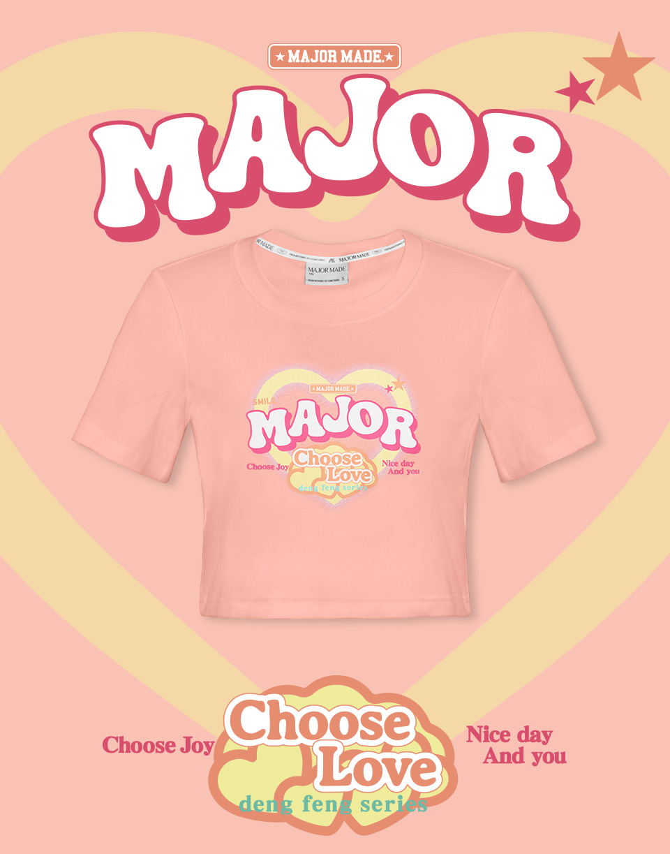 MAJOR愛心短版T