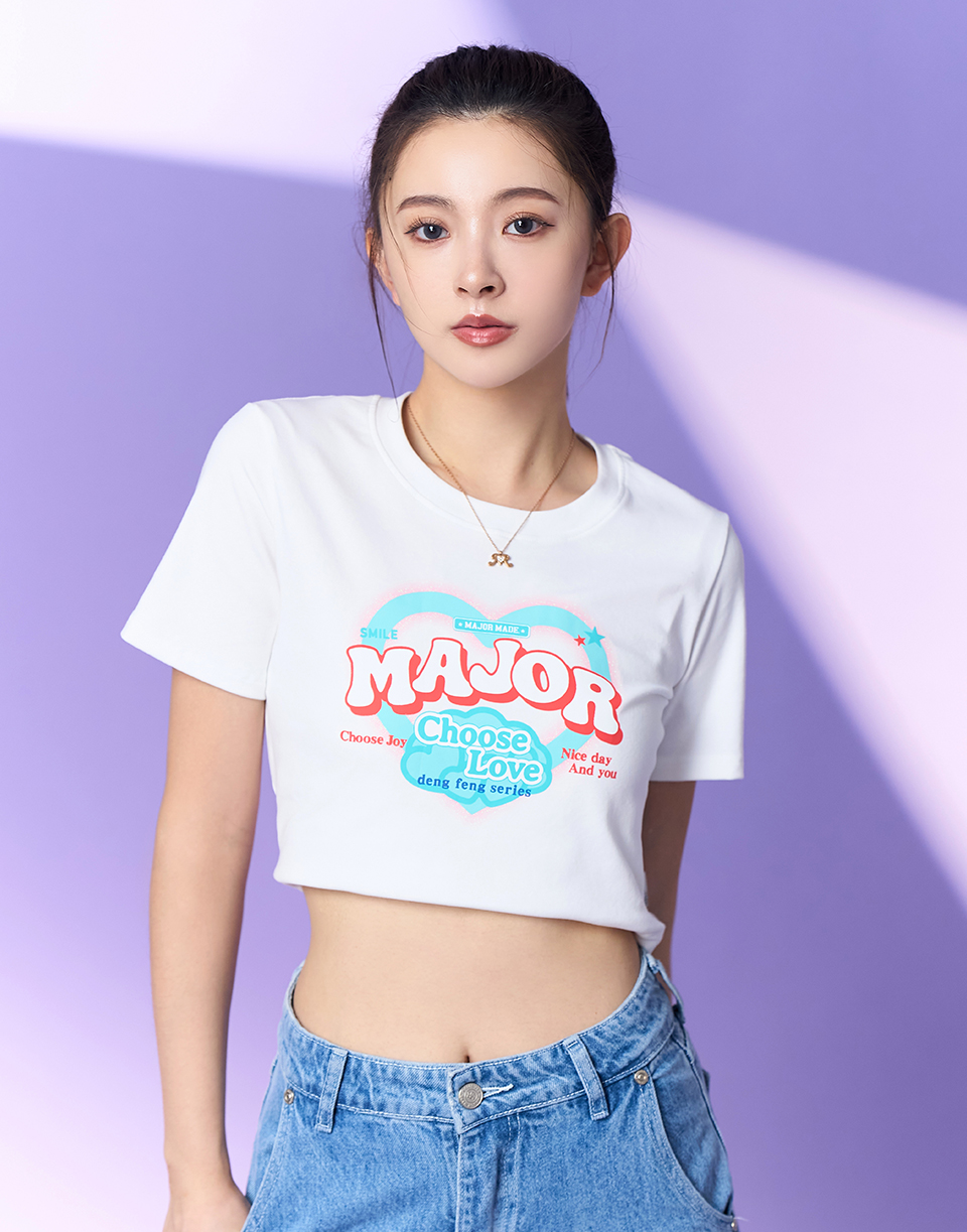 MAJOR愛心短版T