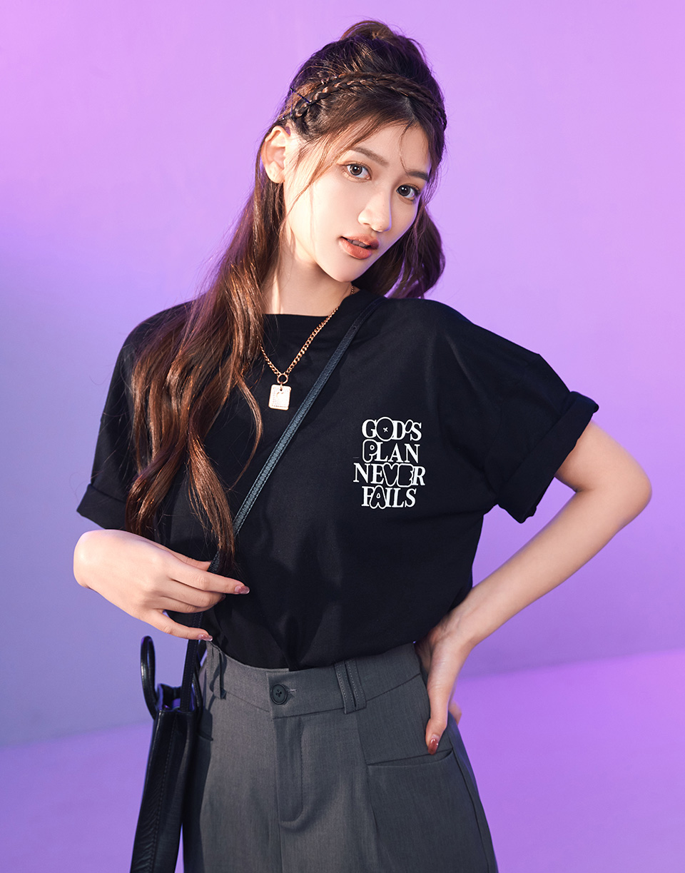 凸字造型厚膠短TEE