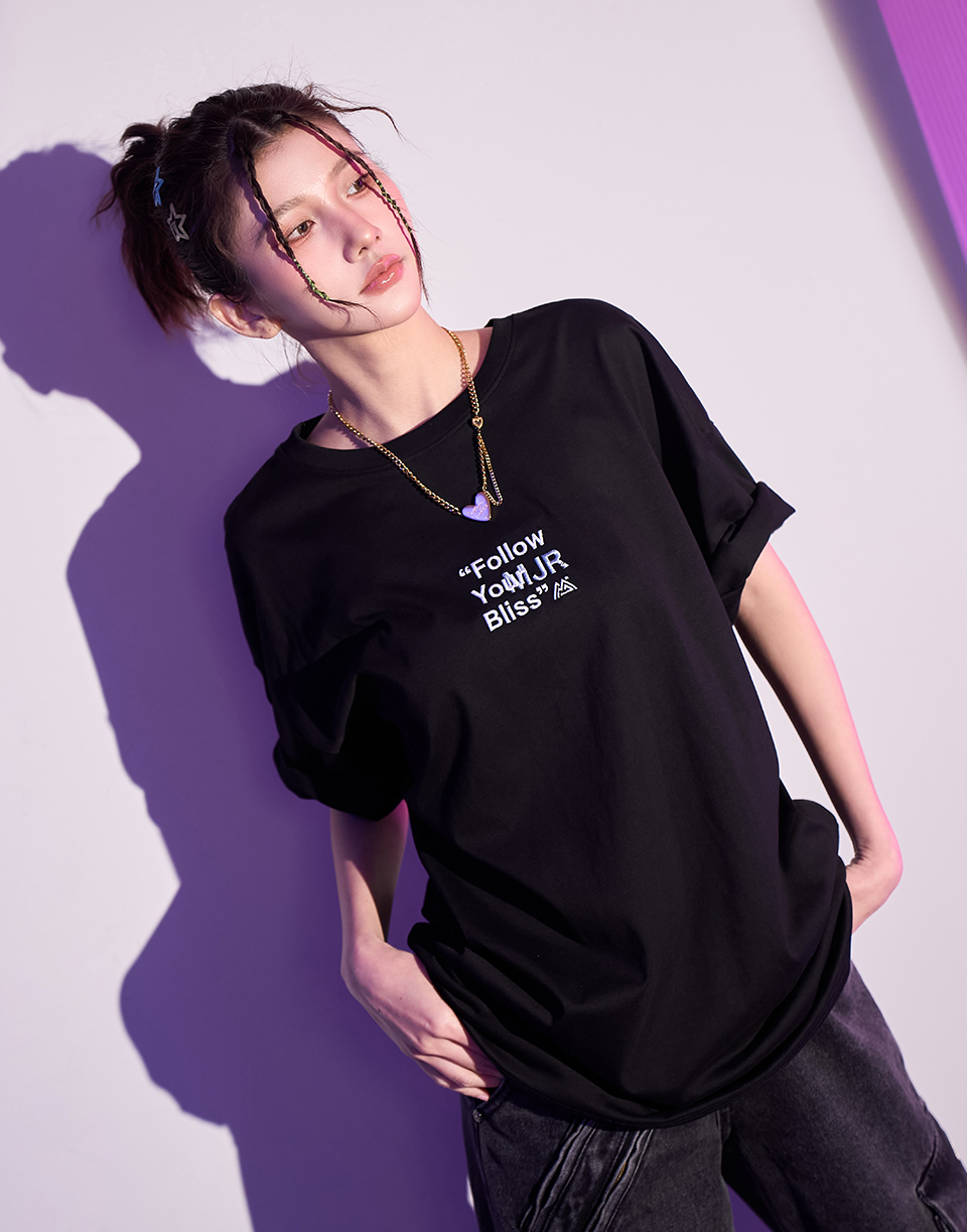 追隨疊加MJR字短T