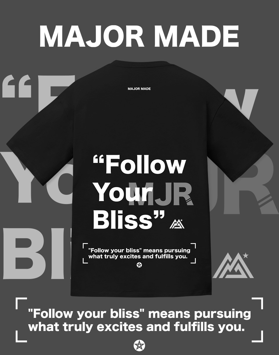 追隨疊加MJR字短T