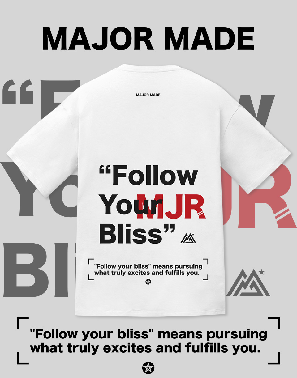 追隨疊加MJR字短T