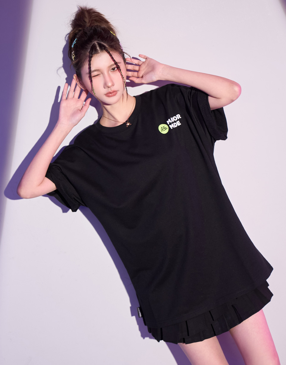 螢光系泡泡膠字母短TEE