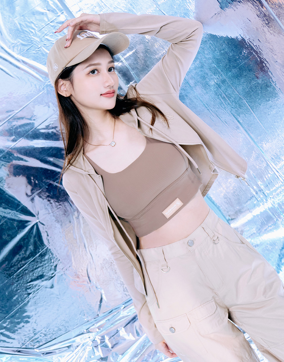 刺繡雙拉鍊連帽小外套