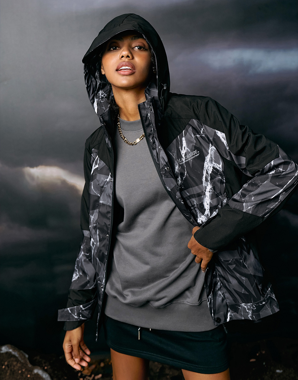 五代多機能登峰外套-拼接/印花款