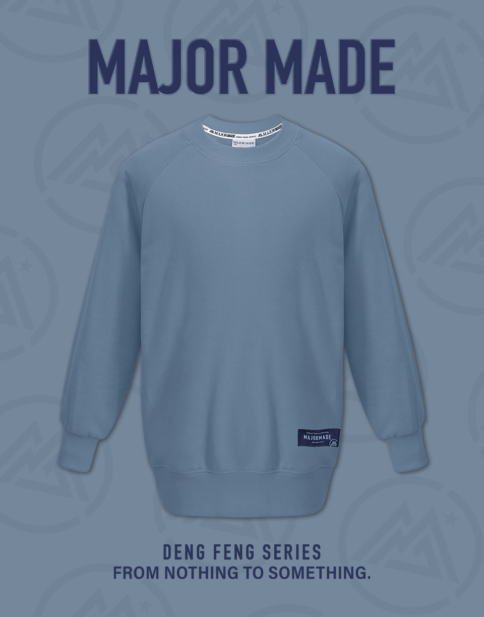 基本款織標多色大學T