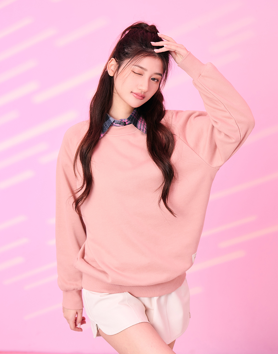 基本款織標多色大學T