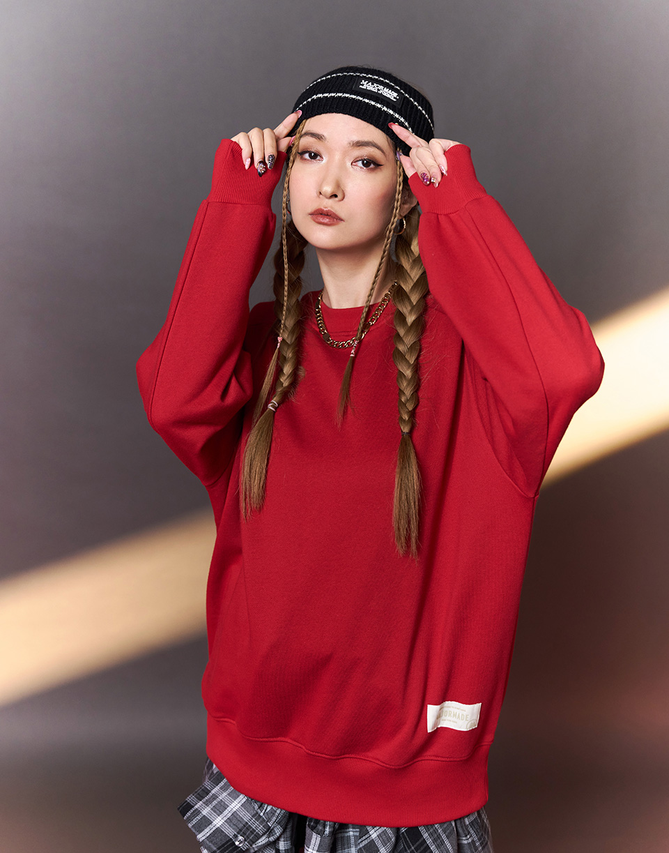 基本款織標多色大學T