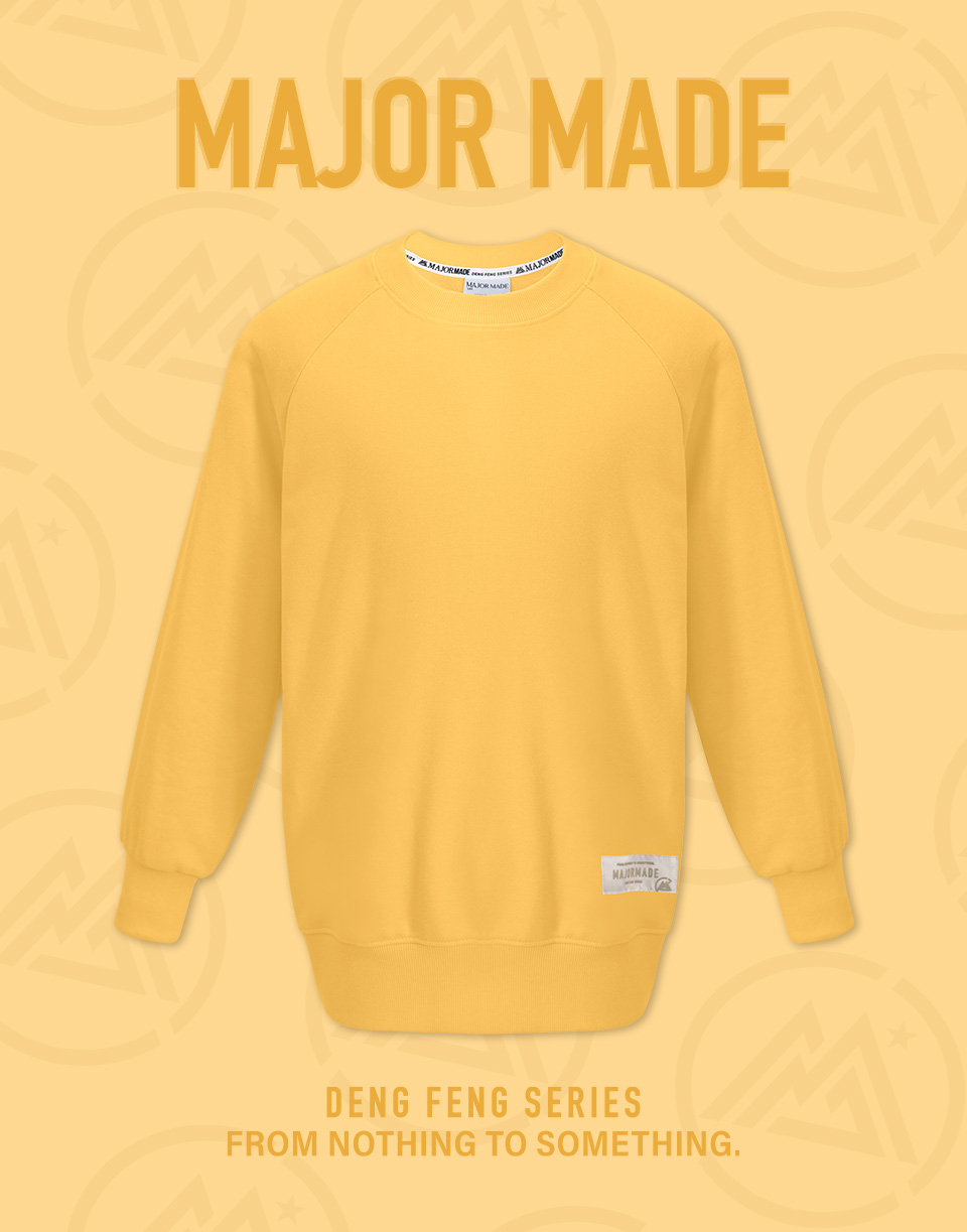 基本款織標多色大學T