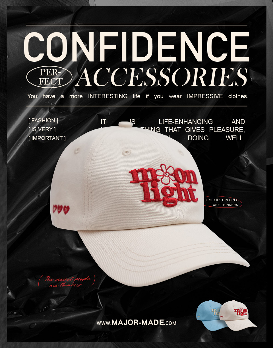 字母小花刺厚實繡老帽