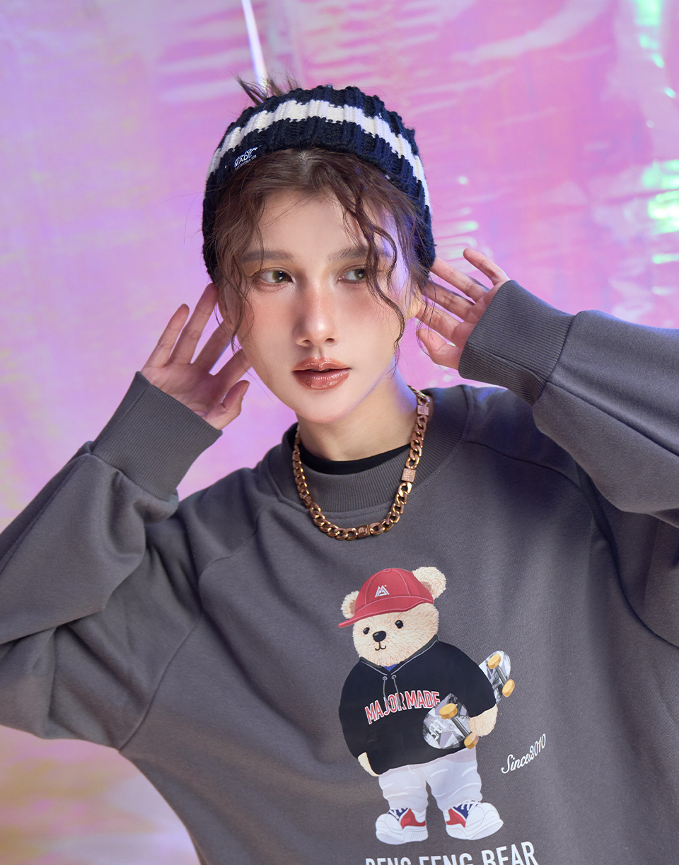 寬條小標針織髮帶