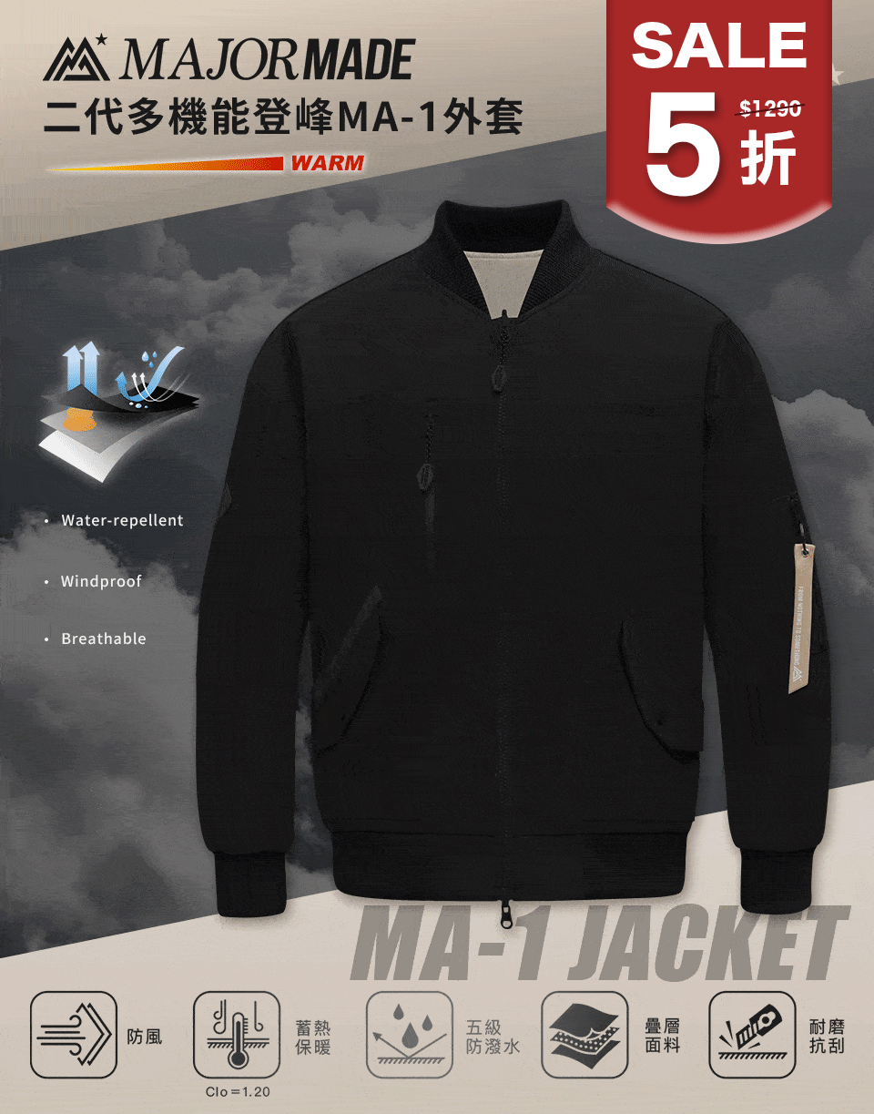 雙面穿MA-1登峰飛行外套