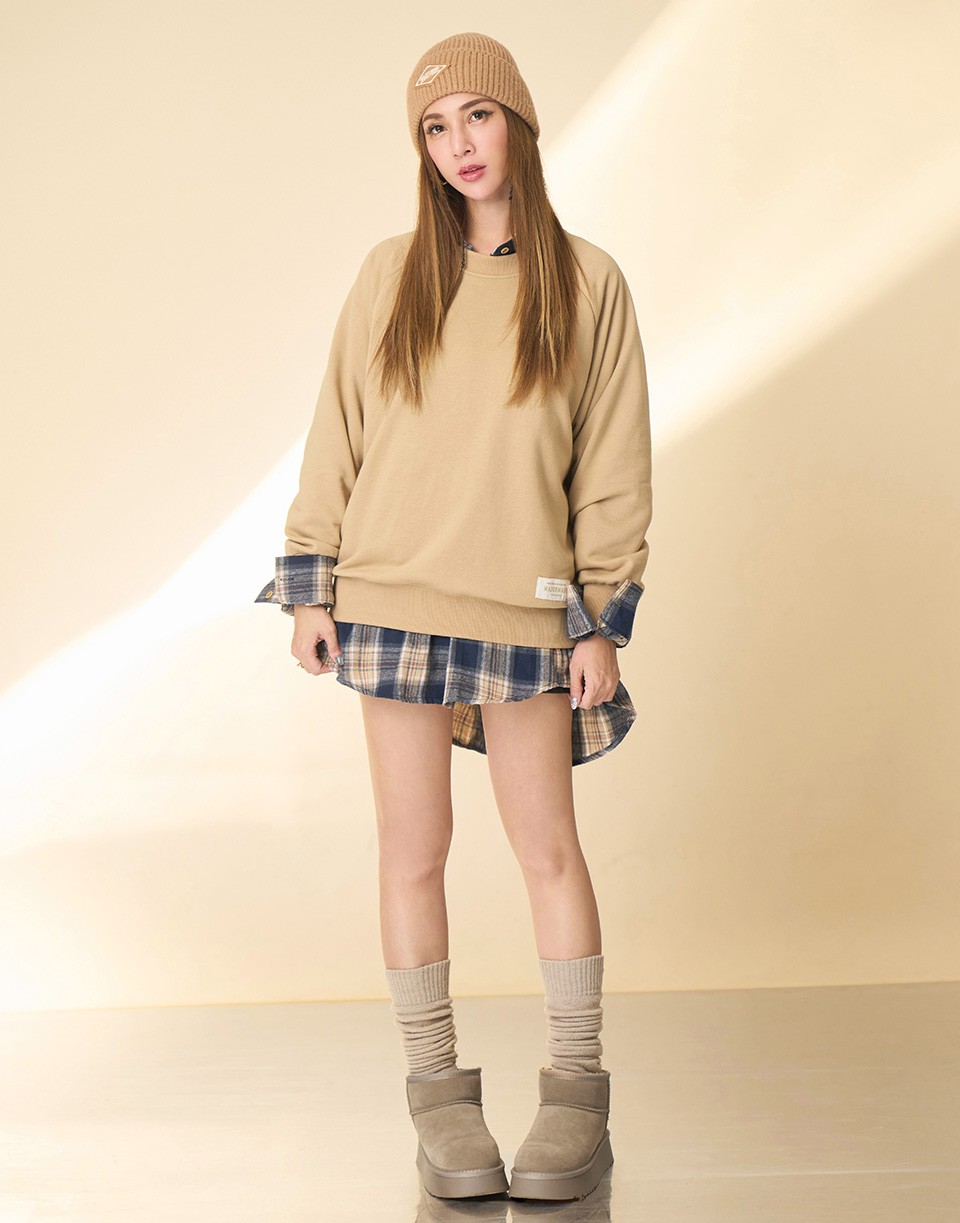 厚絨毛短筒厚底雪靴