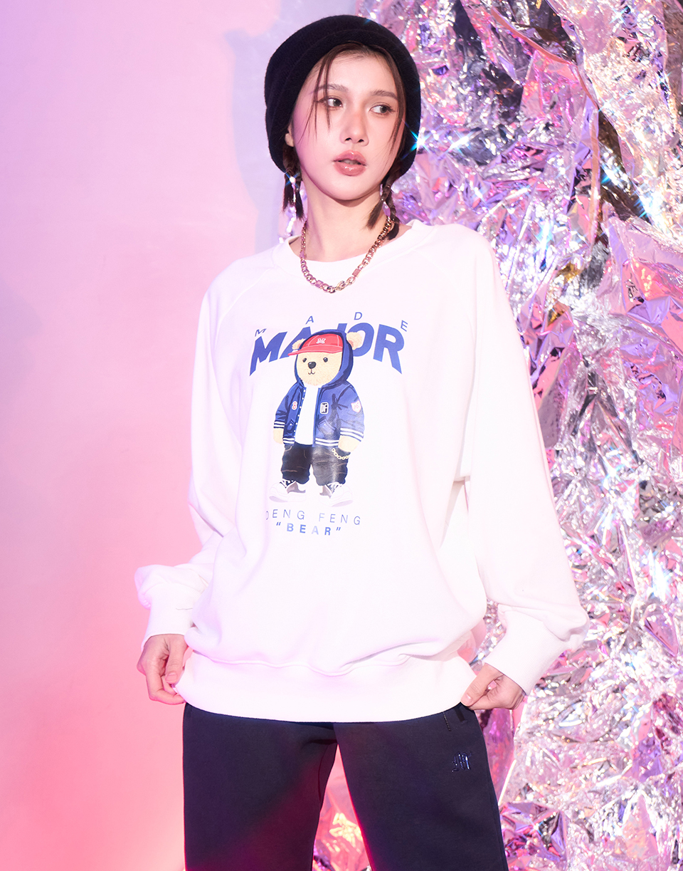 HIPHOP風登峰小熊大學T