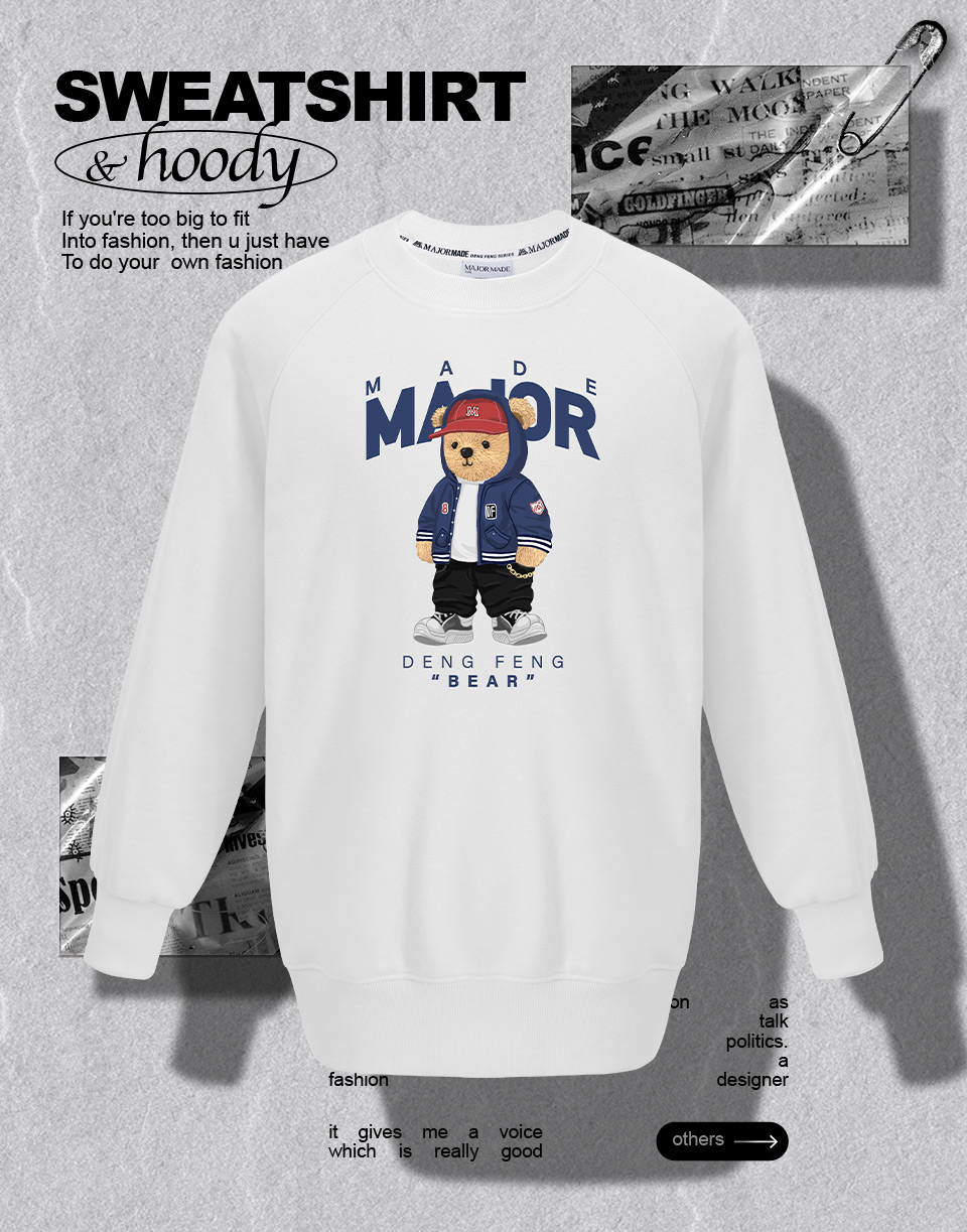 HIPHOP風登峰小熊大學T