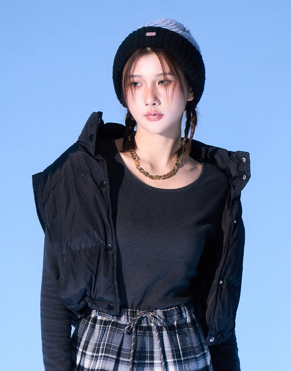 雙面戴小標毛帽