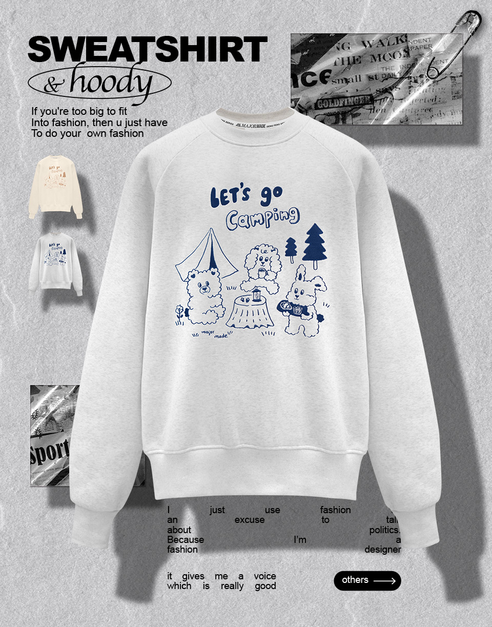 登峰家族文青露營大學T